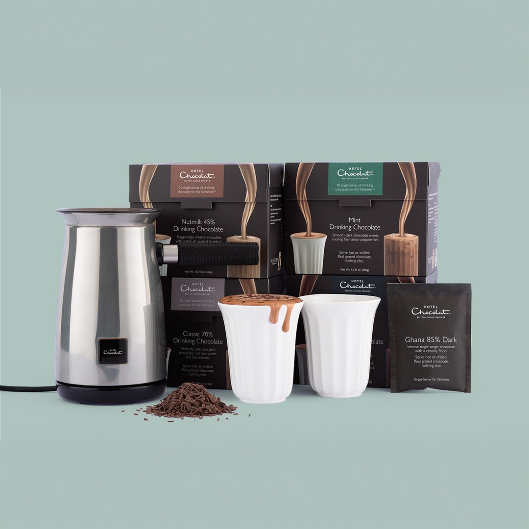 Velvetiser Starter Kit Offer - Hotel Chocolat - Platinum - Seriously Dark - Hotel Chocolat
