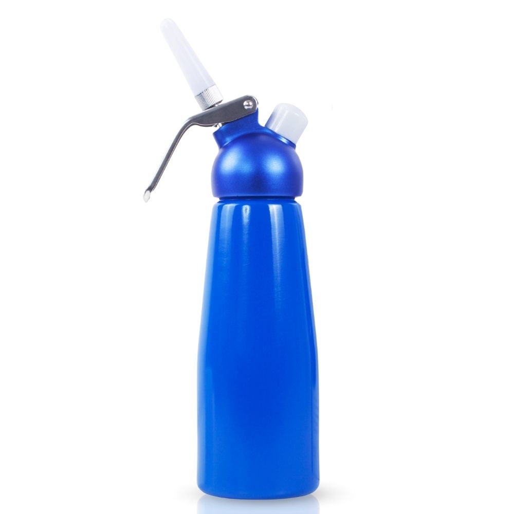 ICO Blue Aluminum Whipped Cream Maker Dispenser (1 Pint/0.5L)