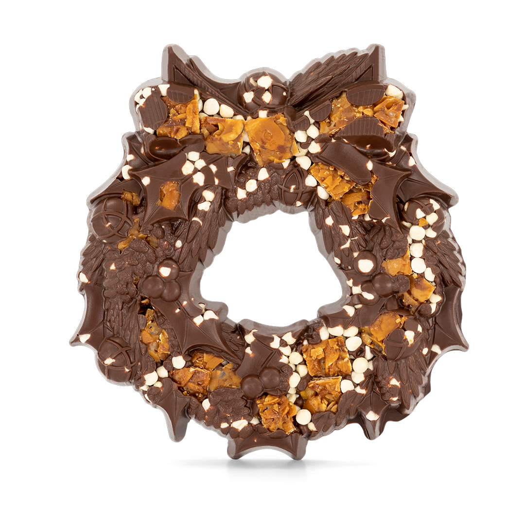 Large Milk Chocolate Festive Wreath.