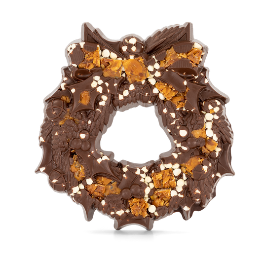 Large Milk Chocolate Festive Wreath.