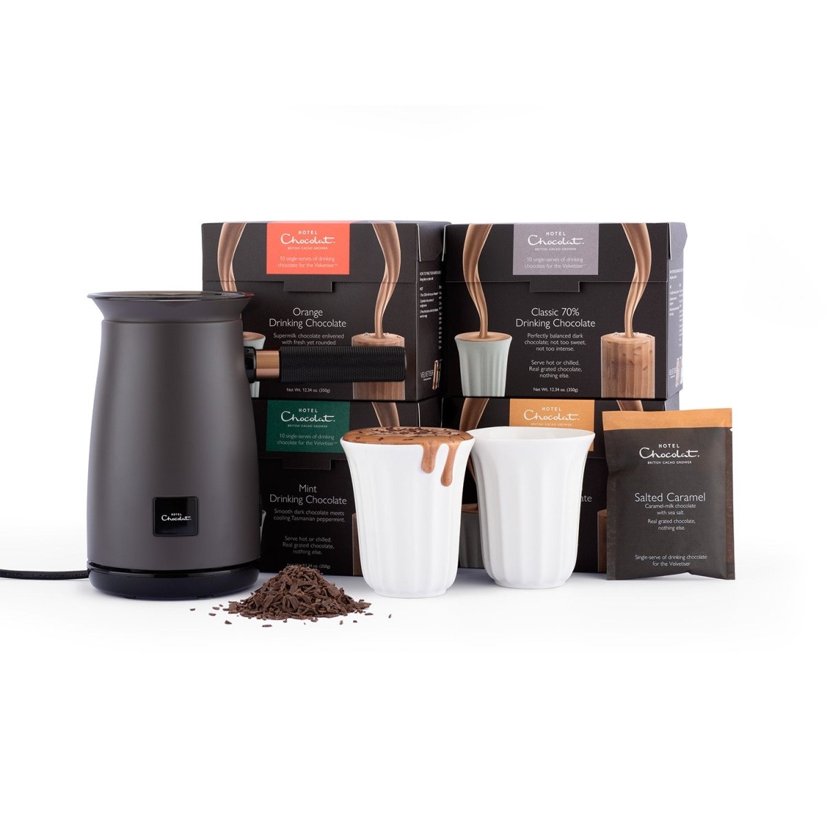 Classic Velvetiser Starter Kit - Hotel Chocolat - Charcoal - Hotel Chocolat - 