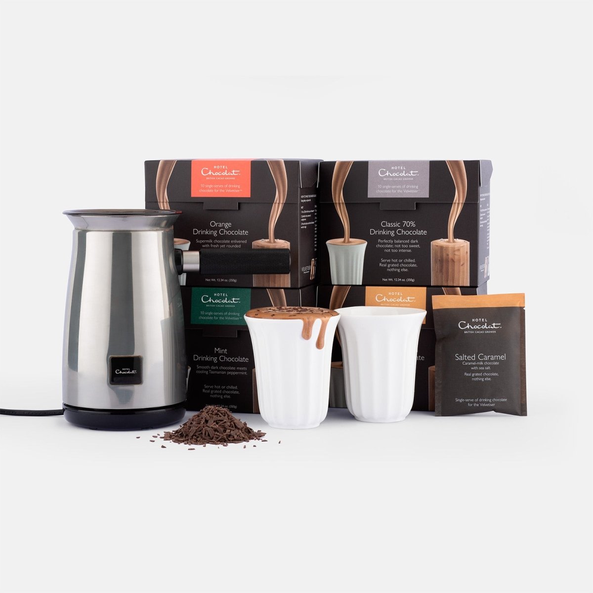 Hotel Chocolat VELVETISER 限定WHITE 新品・未使用 Hotel Chocolat Velvetiser - White with 10 Hot Chocolates | Very