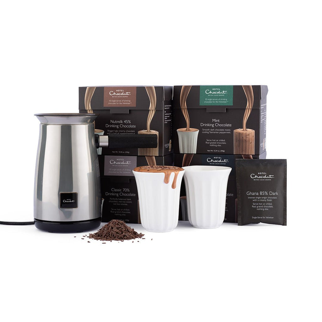 Classic Velvetiser Starter Kit - Platinum - Hotel Chocolat - Seriously Dark - Hotel Chocolat - Bundle