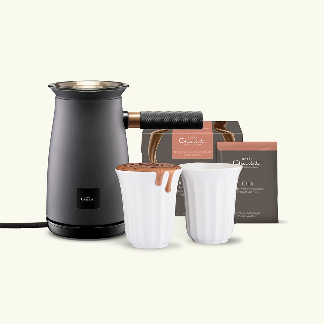 The Velvetiser - Hotel Chocolat - Charcoal - Chilli Dark - Hotel Chocolat
