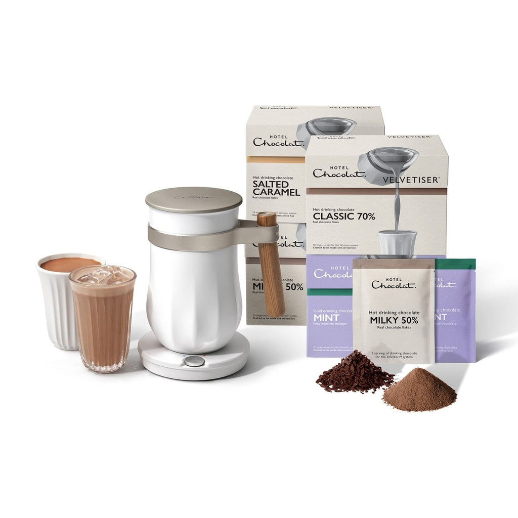 The Velvetiser Starter Kit - Chalk - Hotel Chocolat - Best Sellers - Hotel Chocolat - Bundle