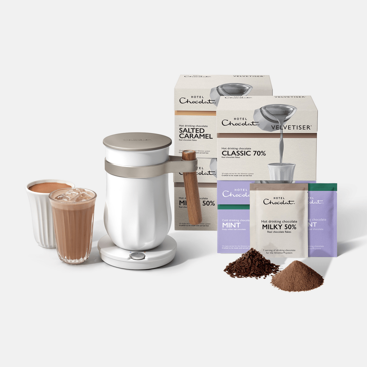 The Velvetiser Starter Kit - Hotel Chocolat - Chalk - Hotel Chocolat - Bundle