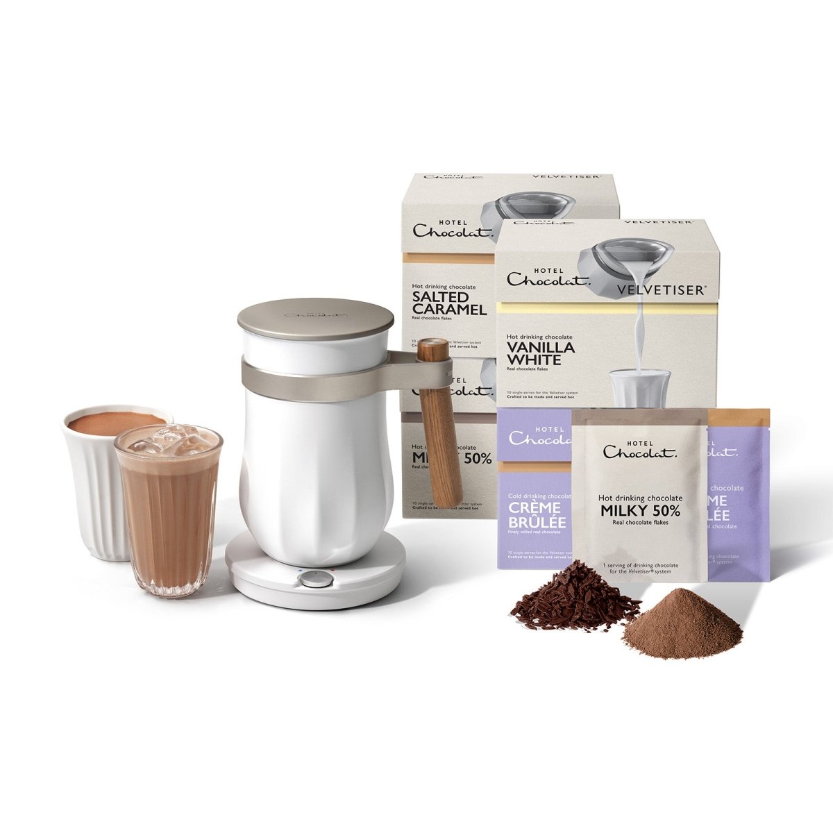 The Velvetiser Starter Kit - Hotel Chocolat - Chalk - Hotel Chocolat - Bundle