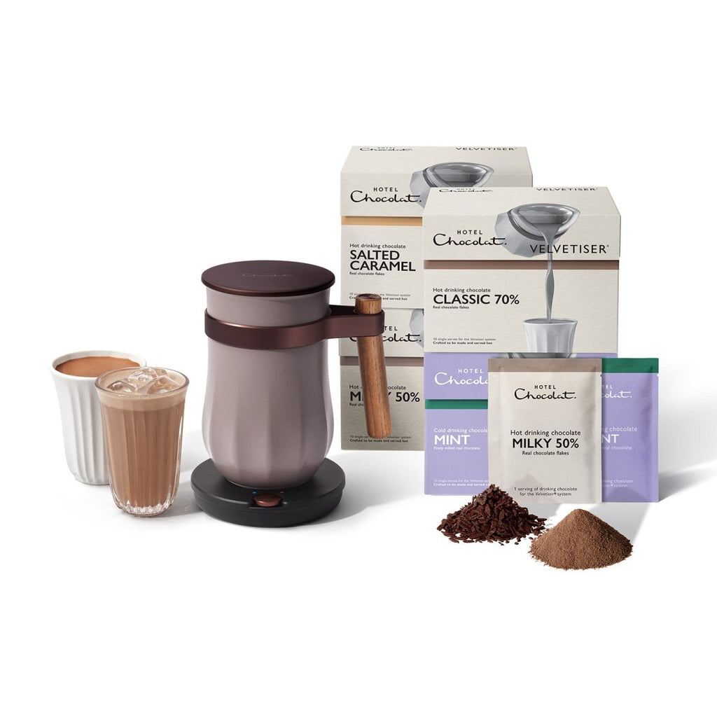 The Velvetiser Starter Kit - Hotel Chocolat - Pebble - Hotel Chocolat - Bundle