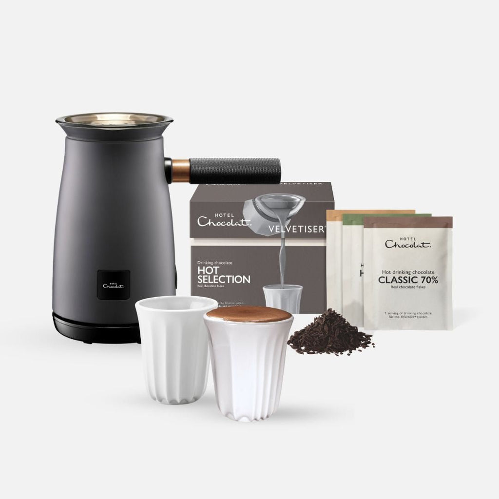 Velvetiser Intro Pack - Hotel Chocolat - Charcoal - Hotel Chocolat - Hot Chocolate Maker