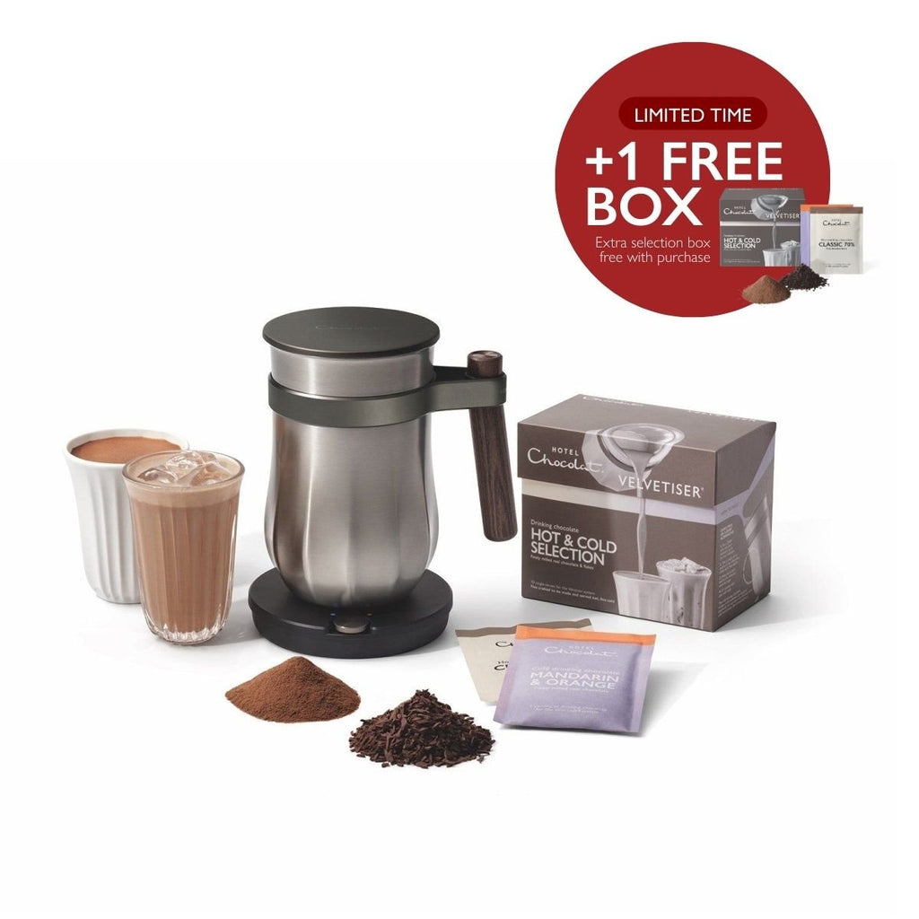 Velvetiser Intro Pack - Hotel Chocolat - Pewter - Hotel Chocolat - Hot Chocolate Maker