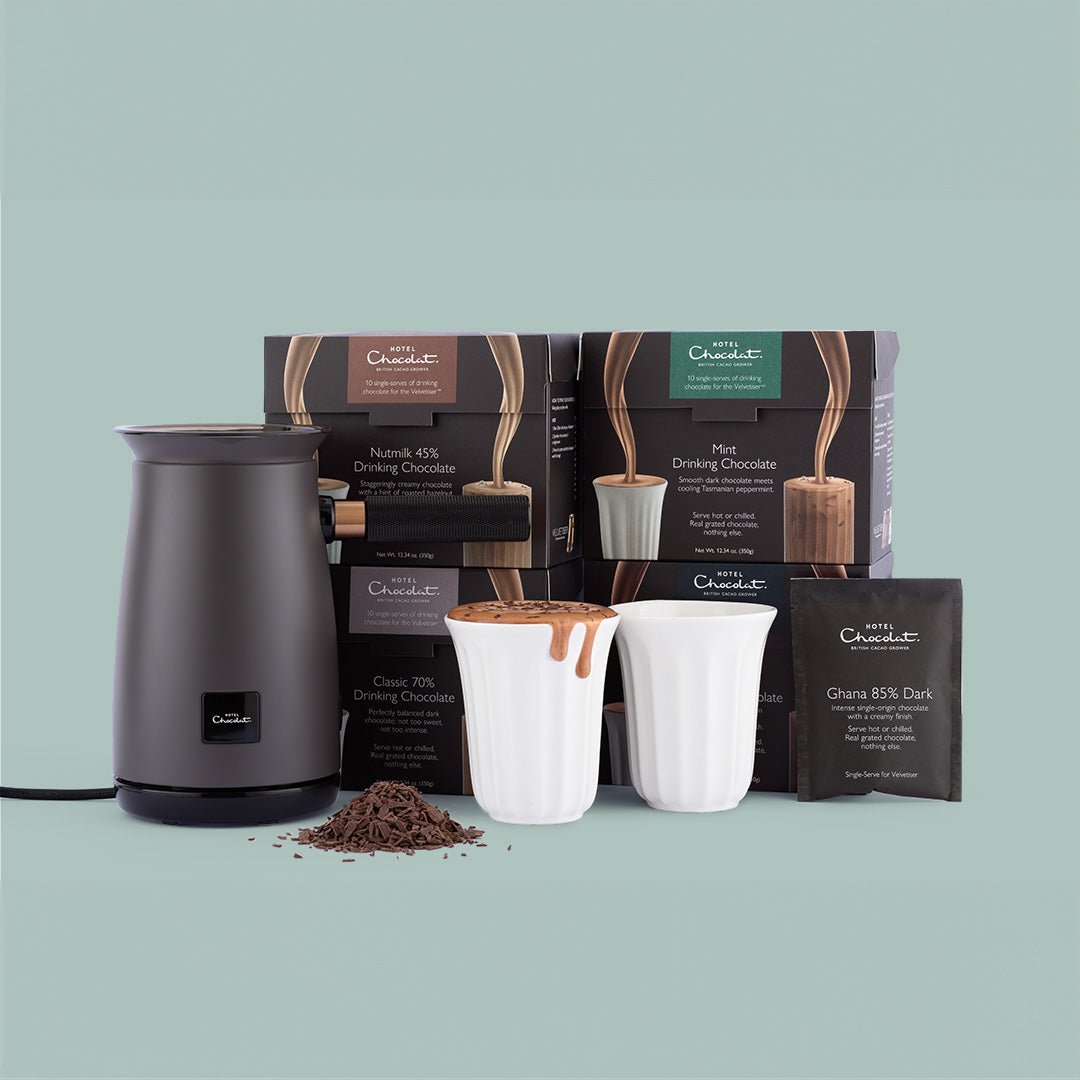 Velvetiser Starter Kit Offer - Hotel Chocolat - Charcoal - Seriously Dark - Hotel Chocolat