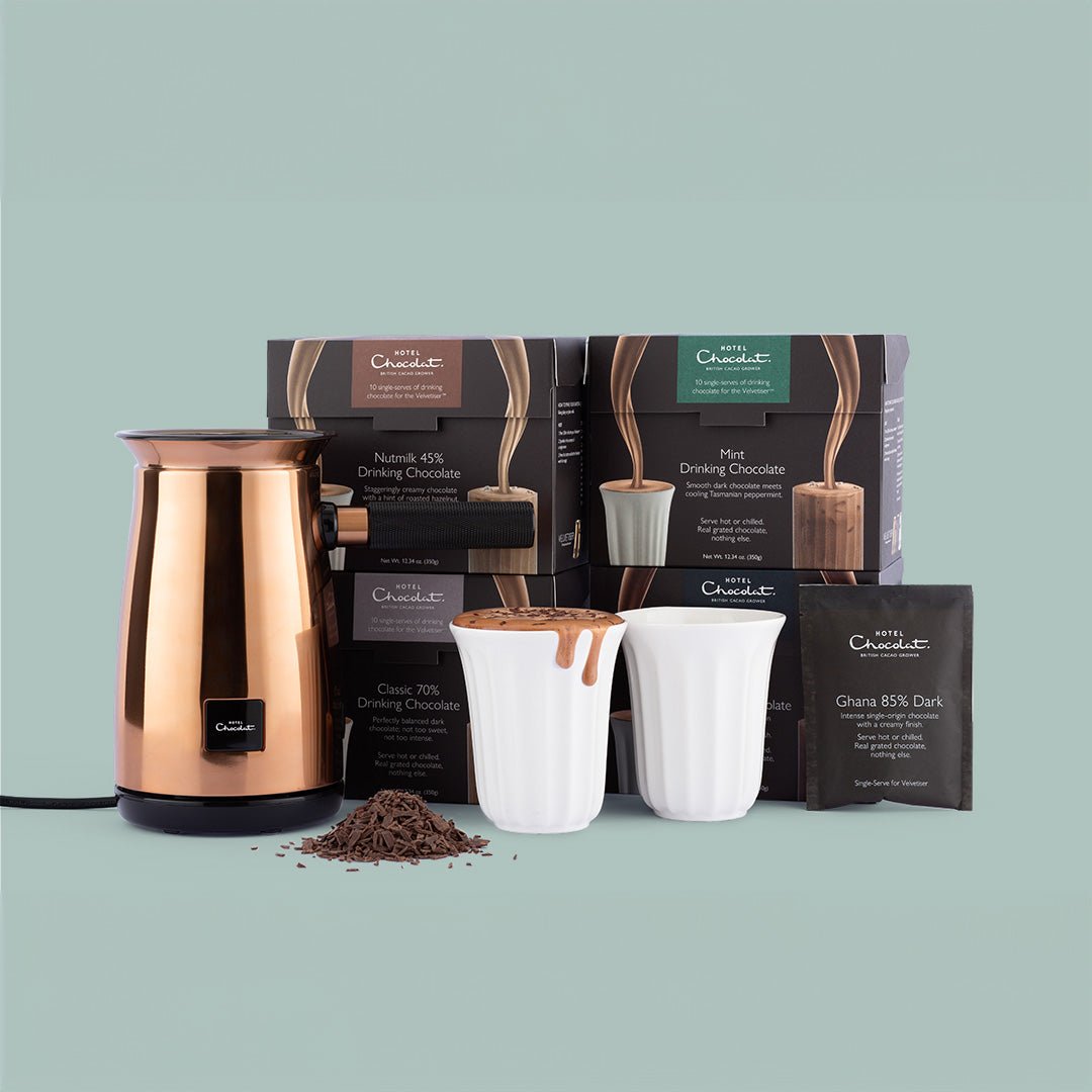 Velvetiser Starter Kit Offer - Hotel Chocolat - Copper - Seriously Dark - Hotel Chocolat