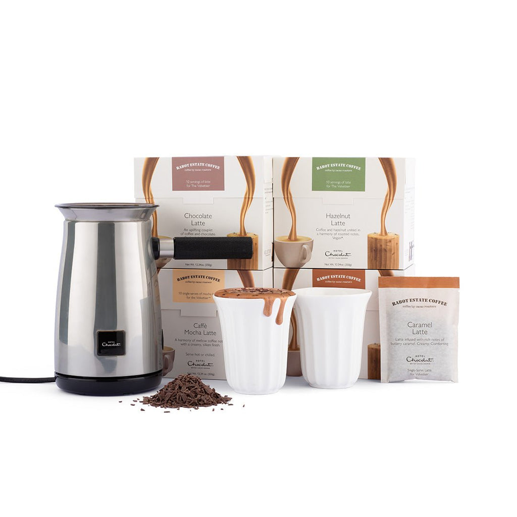 Velvetiser Starter Kit Offer - Hotel Chocolat - Platinum - Lattes & Mochas - Hotel Chocolat