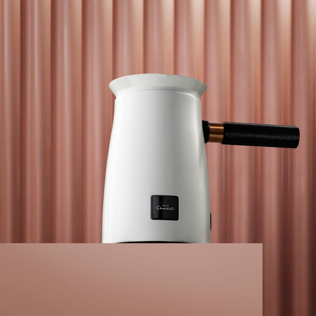 White Velvetiser Hot Chocolate Maker - Hot Cocoa Machine - Hotel Chocolat